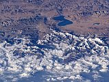 Shishapangma 02 03 Nasa ISS008-E-6241 Long View From East Nasa ISS008-E-6241 was taken on 2003-11-26 from the west. Shishapangma is in centre on the far right, with the Jugal Himal mountains below it. Peiku Tso is in the upper centre.